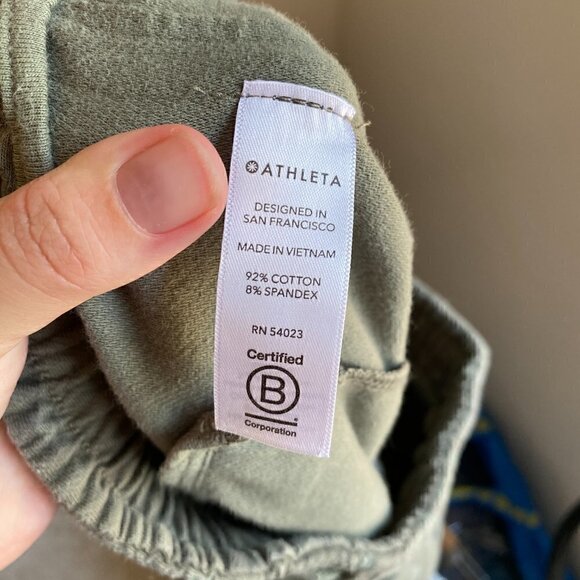 Athleta Farallon Stratum Green Camo Jogger Size 0 - Picture 8 of 9